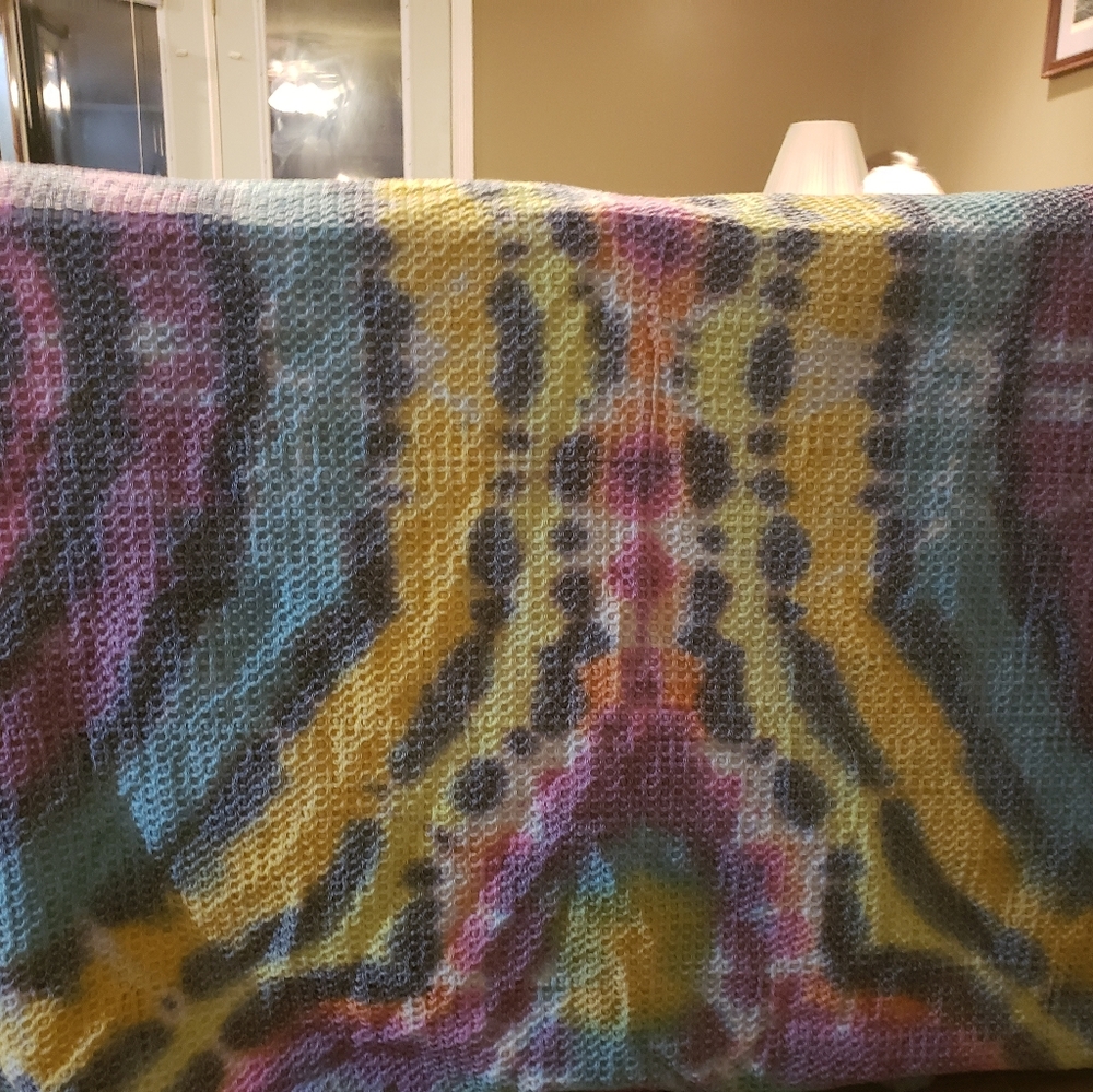 Tie dye shower curtain
